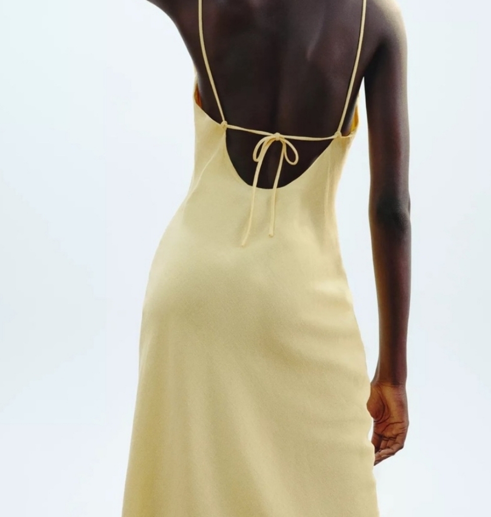 New Ramie Camisole Midi Dress
